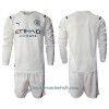 Conjunto (Camiseta+Pantalón Corto) Manga Larga Manchester City Segunda Equipación 2021/22 - Niño